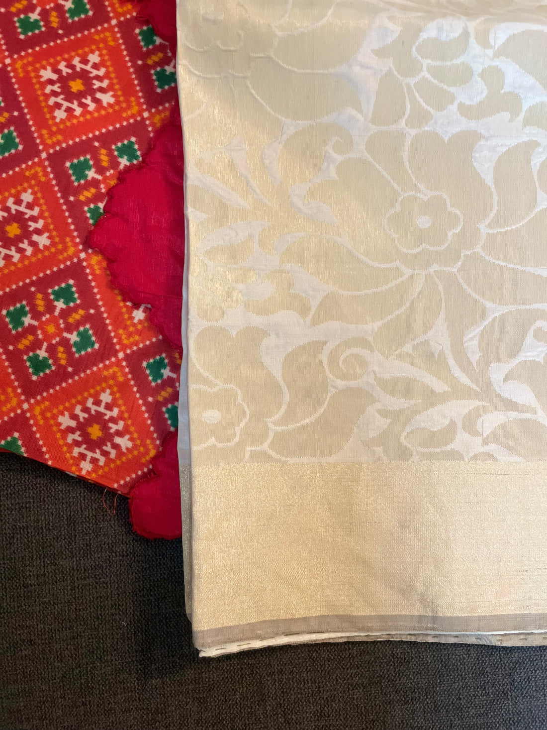 Vasundhara Ivory & Gold Kanjeevaram