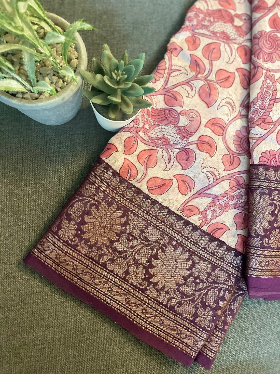 Chitraleela Kalamkaari Saree