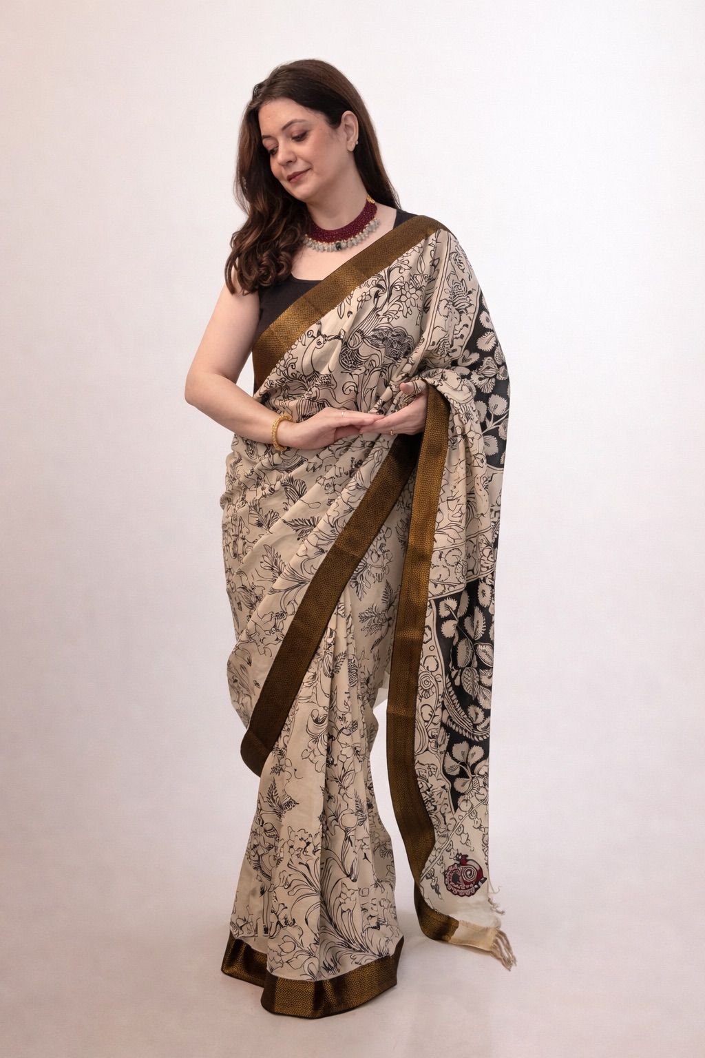 KalaChitra Pen Kalamkari Saree