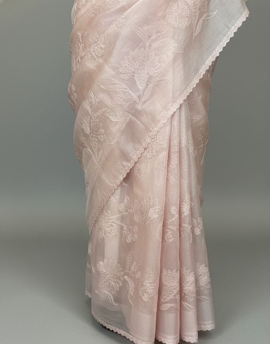 Gulbahar pink saree