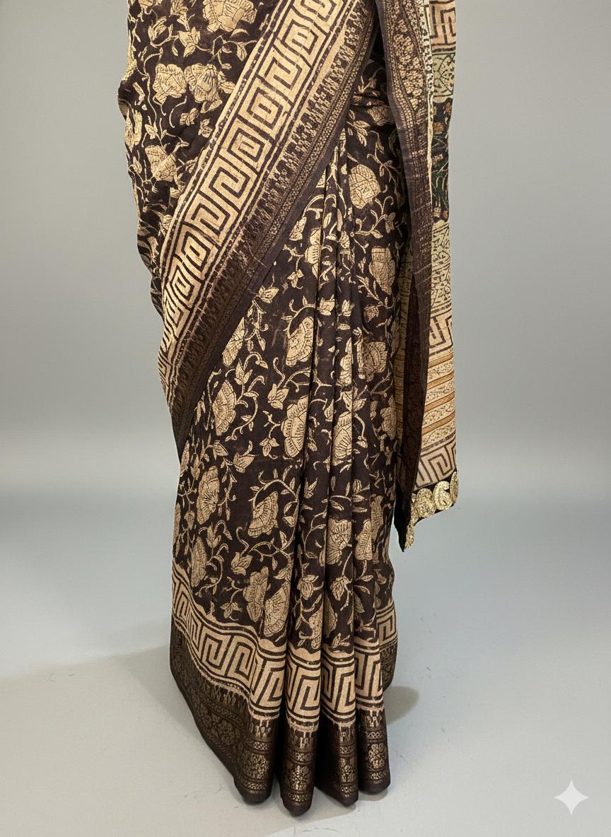 Kalamkaari Gatha Saree