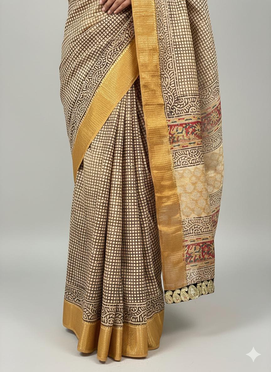 Kalamkaari Gatha Saree