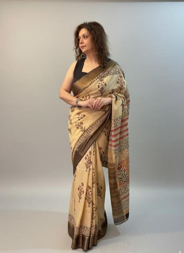 Kalamkaari Gatha Saree